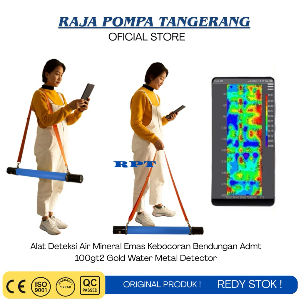 

Alat Deteksi Air Mineral Emas Kebocoran Bendungan Admt 100gt2 Gold Water Metal Detector