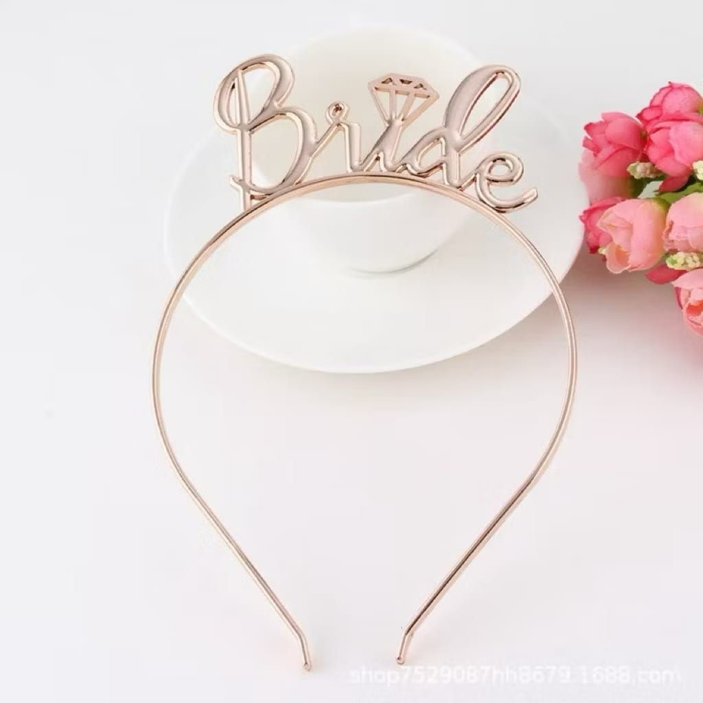 Bando Bride To Be/ Mahkota Bride Murah Plastik