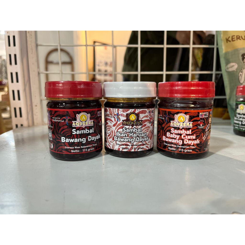 

SAMBAL BAWANG DAYAK AQUENA – VARIAN ORIGINAL, IKAN HARUAN, DAN BABY CUMI