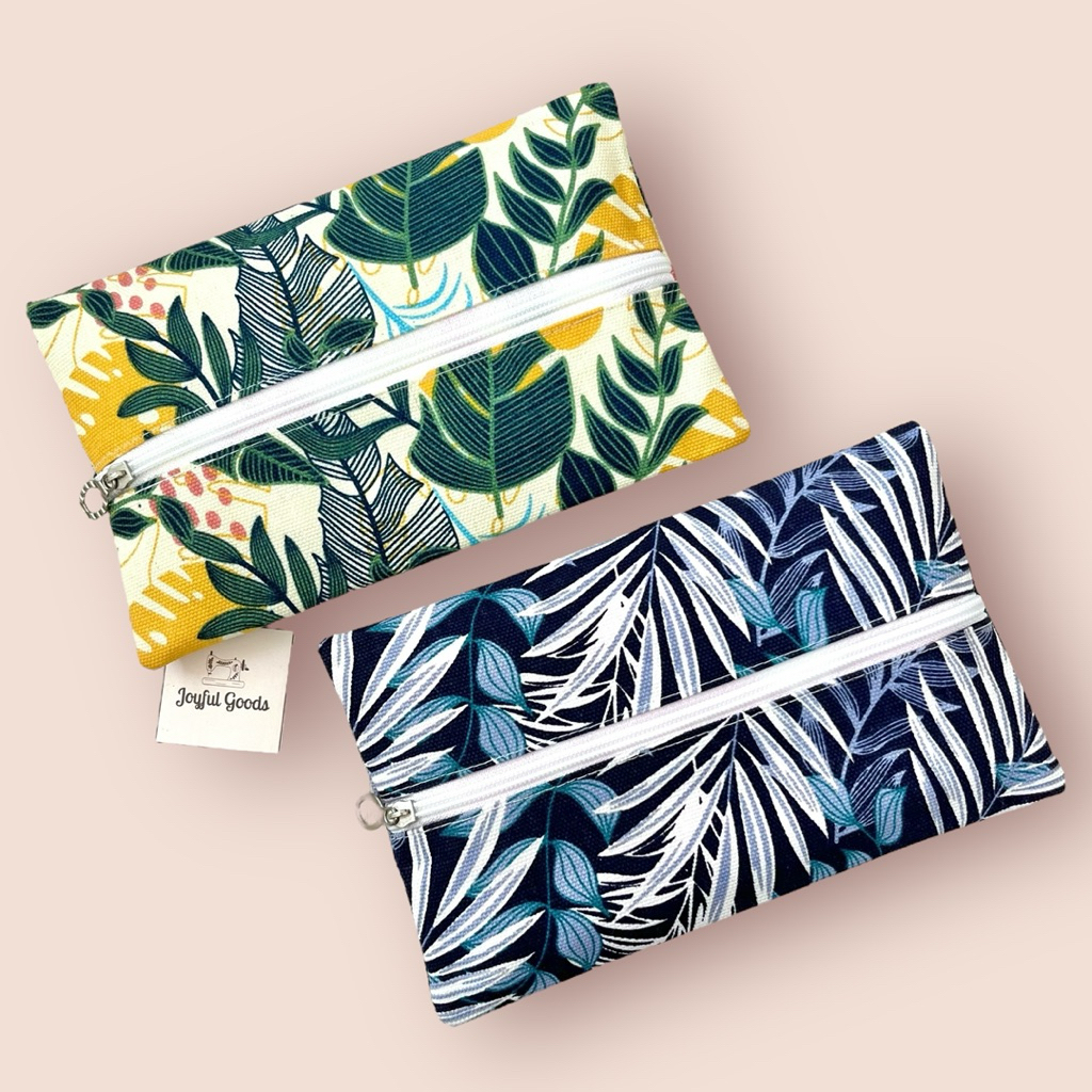 POUCH TISSUE TRAVEL MOTIF FLORAL & ABSTRAK / COVER TISSUE / TEMPAT TISSUE KAIN