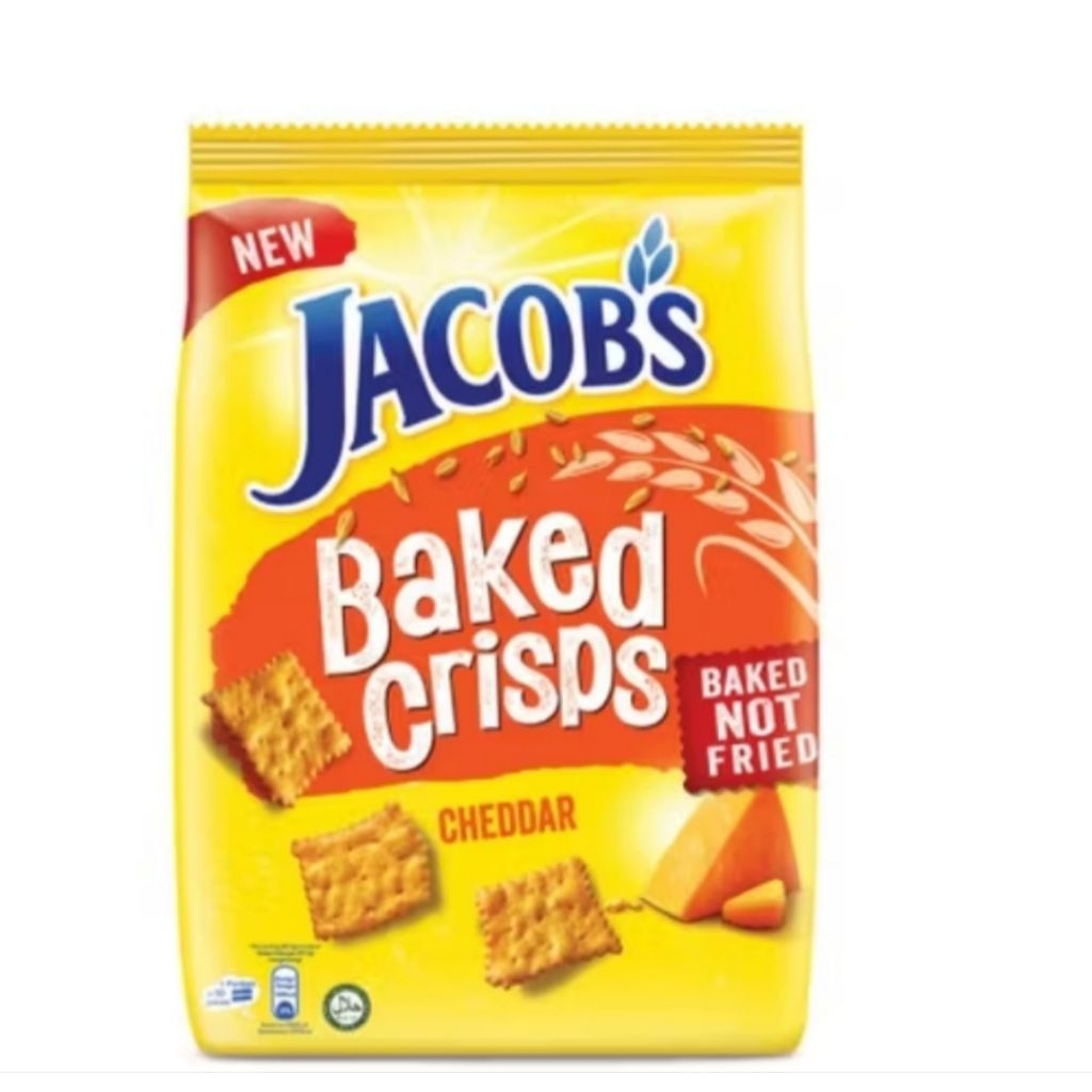 

JACOBS BAKED CRISPS CHEDDAR CHEESE FLAVOUR 229GR