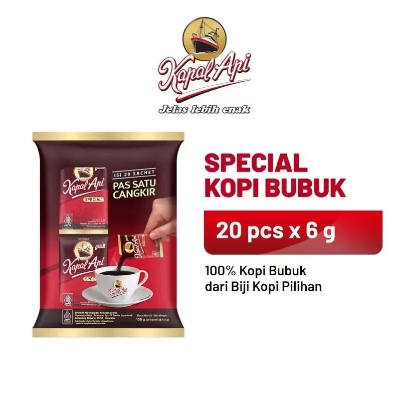 

Kapal Api Special Mini 1 bag (20 saset x 6gr) eceran
