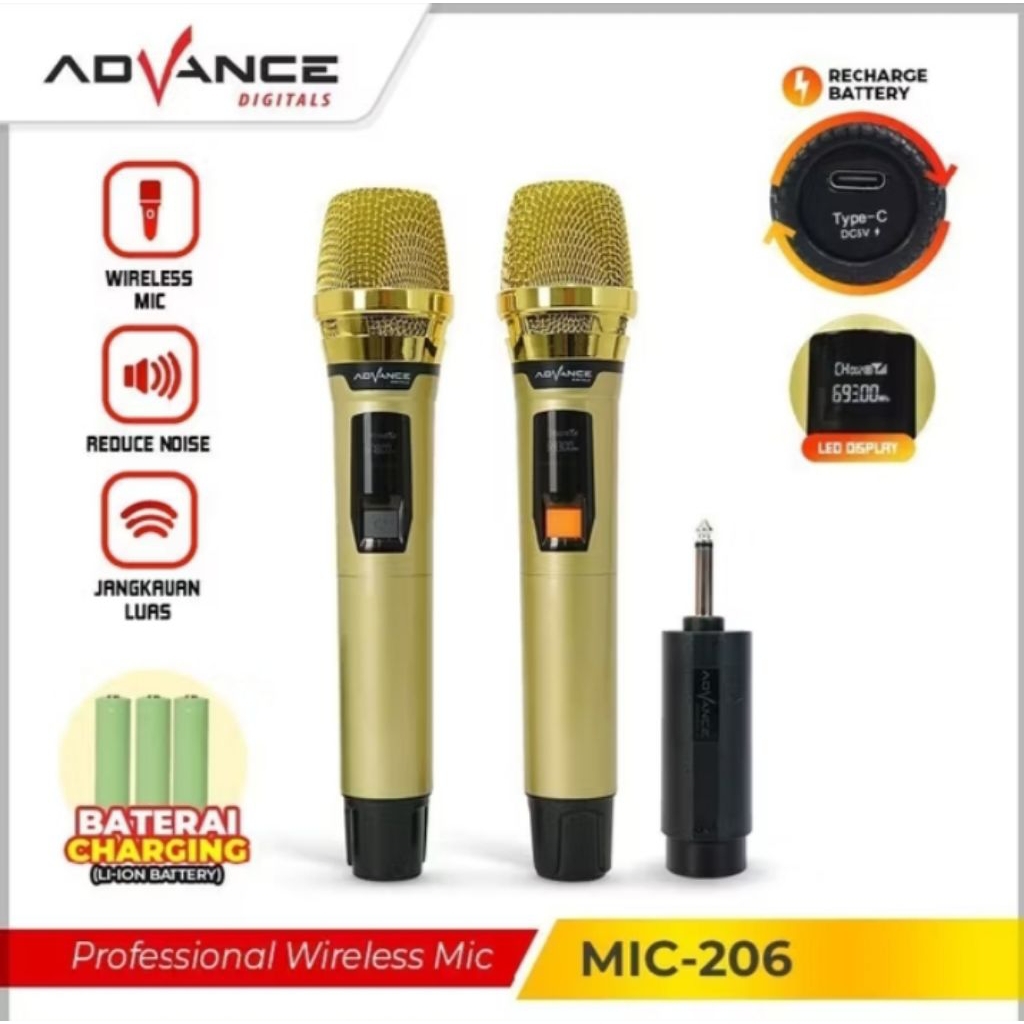 mic double wireless advance