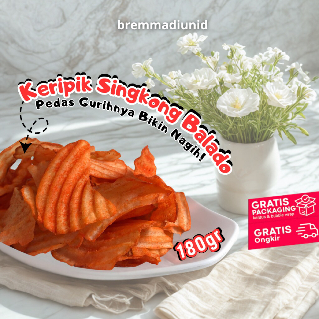 

Keripik Singkong Balado 180g