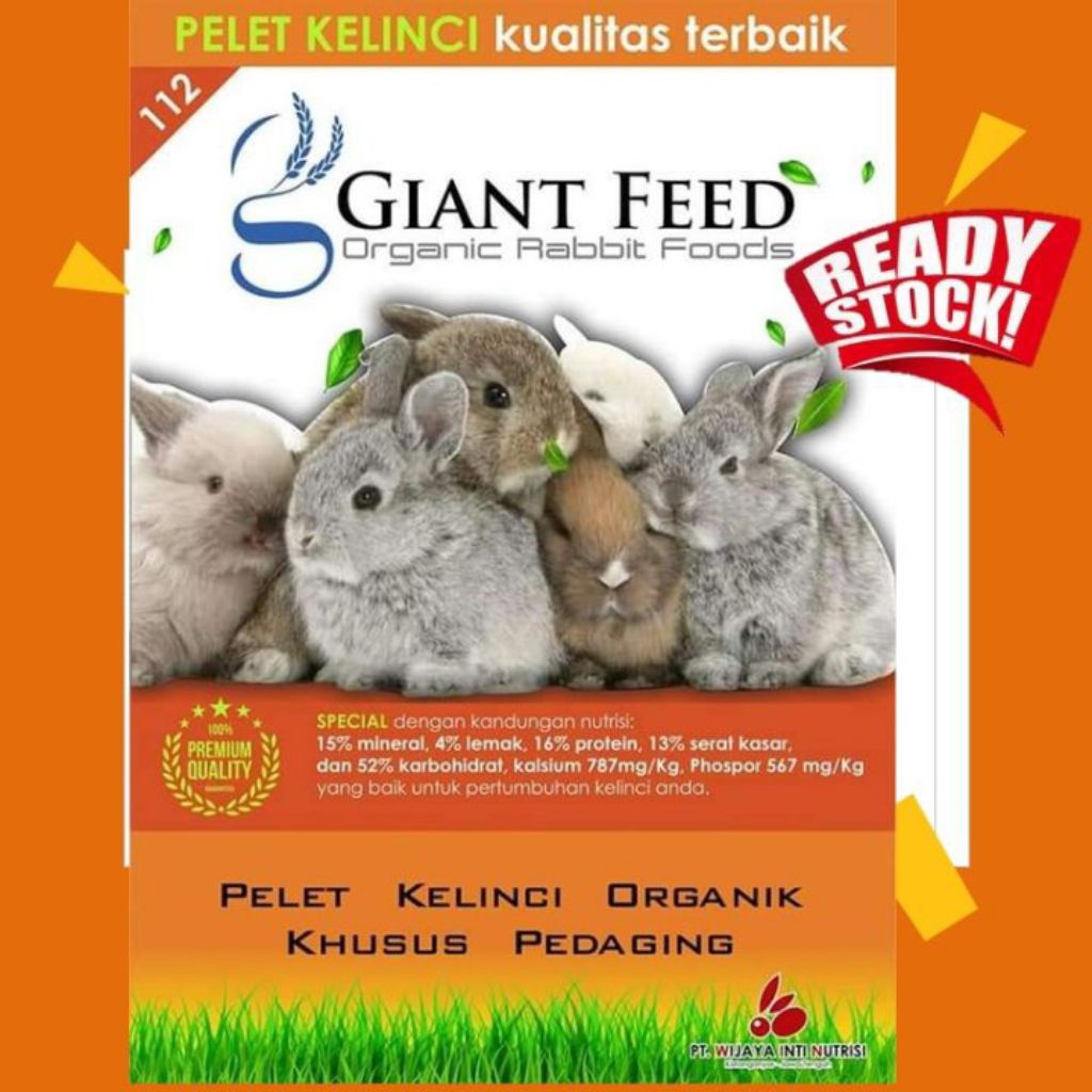 Pelet pakan kelinci Giant feed 500gram
