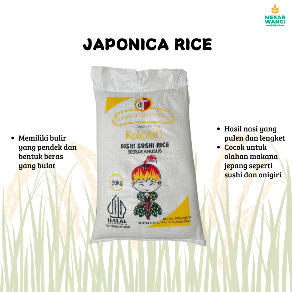 

BERAS JAPONICA KOKOKU 20KG