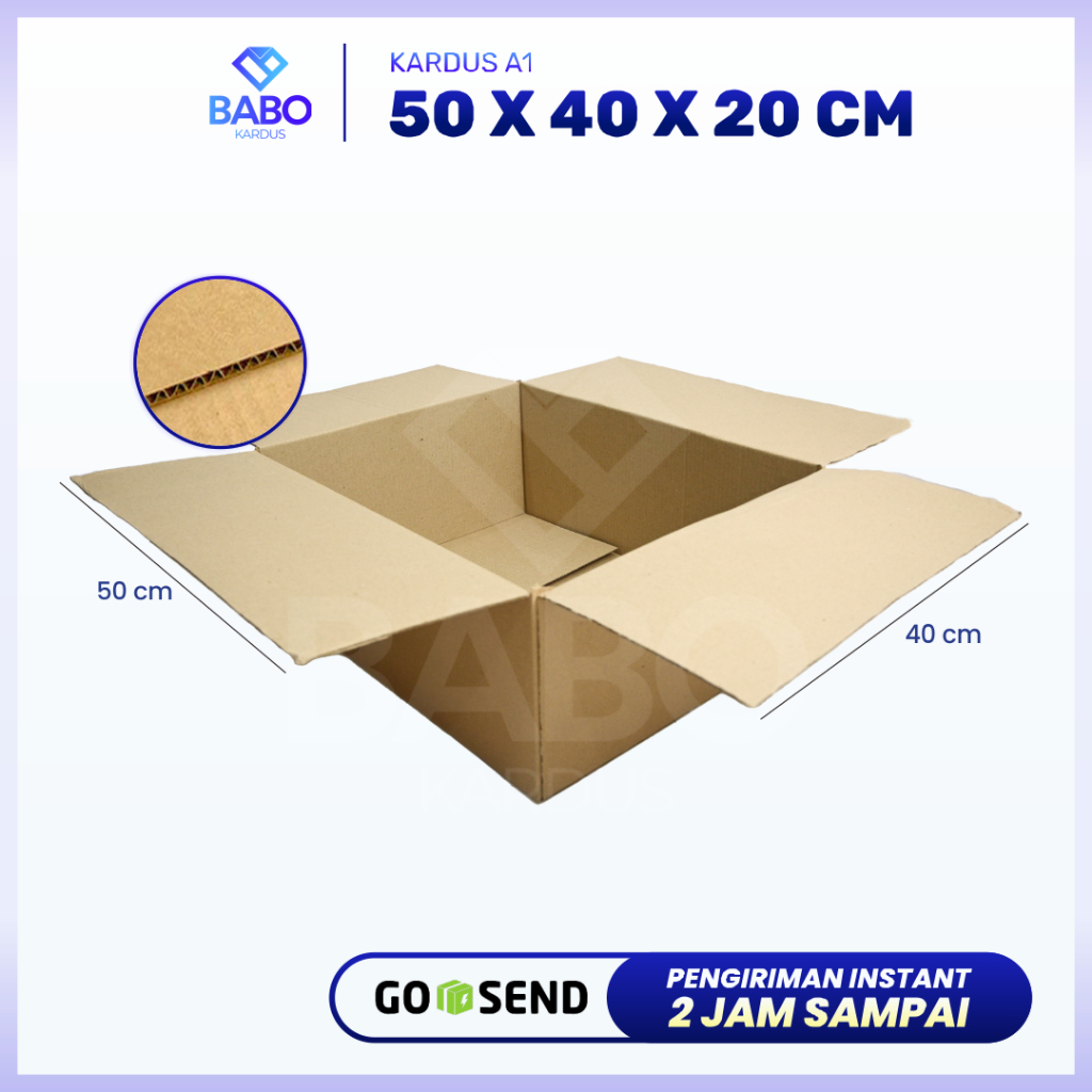 Juleashop Kardus Besar - Pindahan - Jumbo 50 X 40 X 20 Cm (Kardus 50 X 40 X 20 Cm)