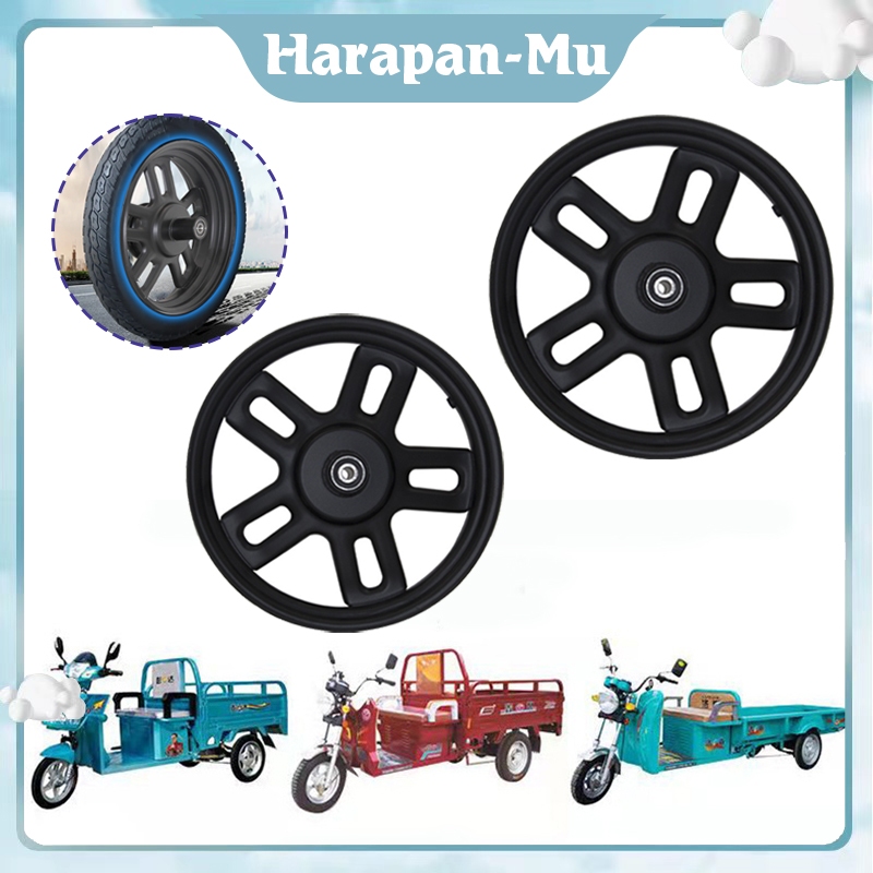 Ban 14 X 2.5 Hub Roda Besi Sepeda Listrik / Tromol Depan Sepeda Listrik / Velg Depan Sepeda Listrik 