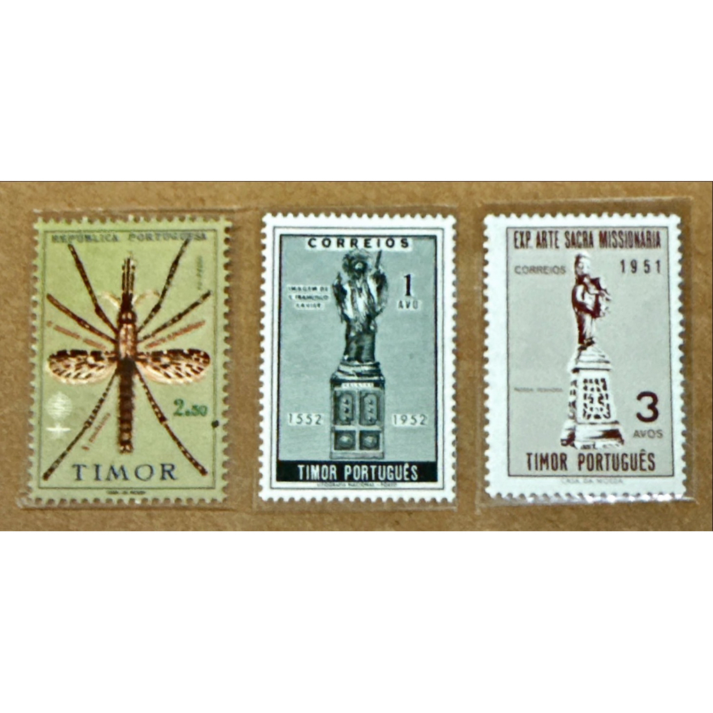 

(BA) PRANGKO TIMOR 3V NYAMUK DAN TUGU MINT.