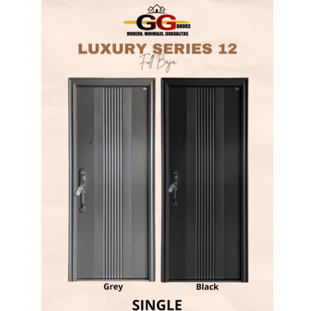 Pintu Baja merek GG DOORS Type Luxury Single 12.220