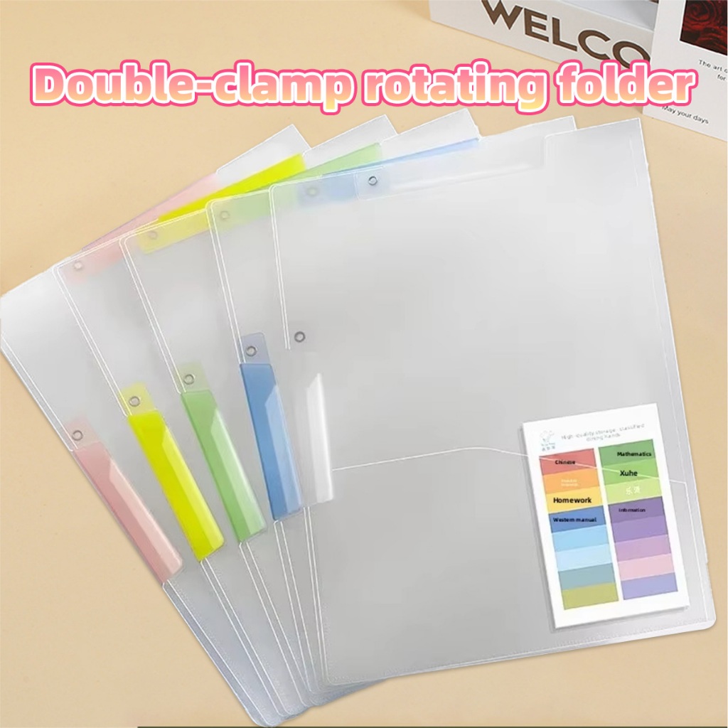 5PCS/Bag Folder File Dokumen Document Keeper Project Holder Transparan Clear Sleeves A3/A4