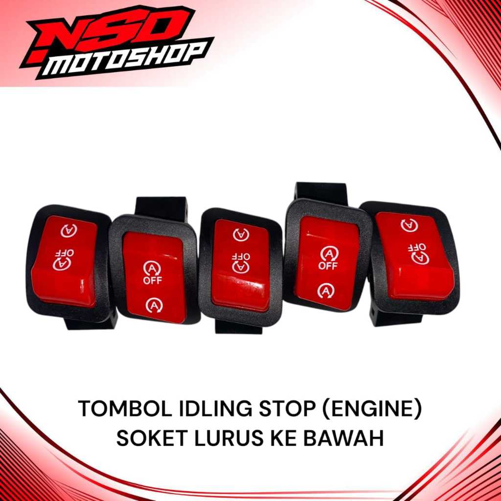 Tombol Saklar Idling Stop Engine Cut Off Honda Soket Lurus Ke Bawah