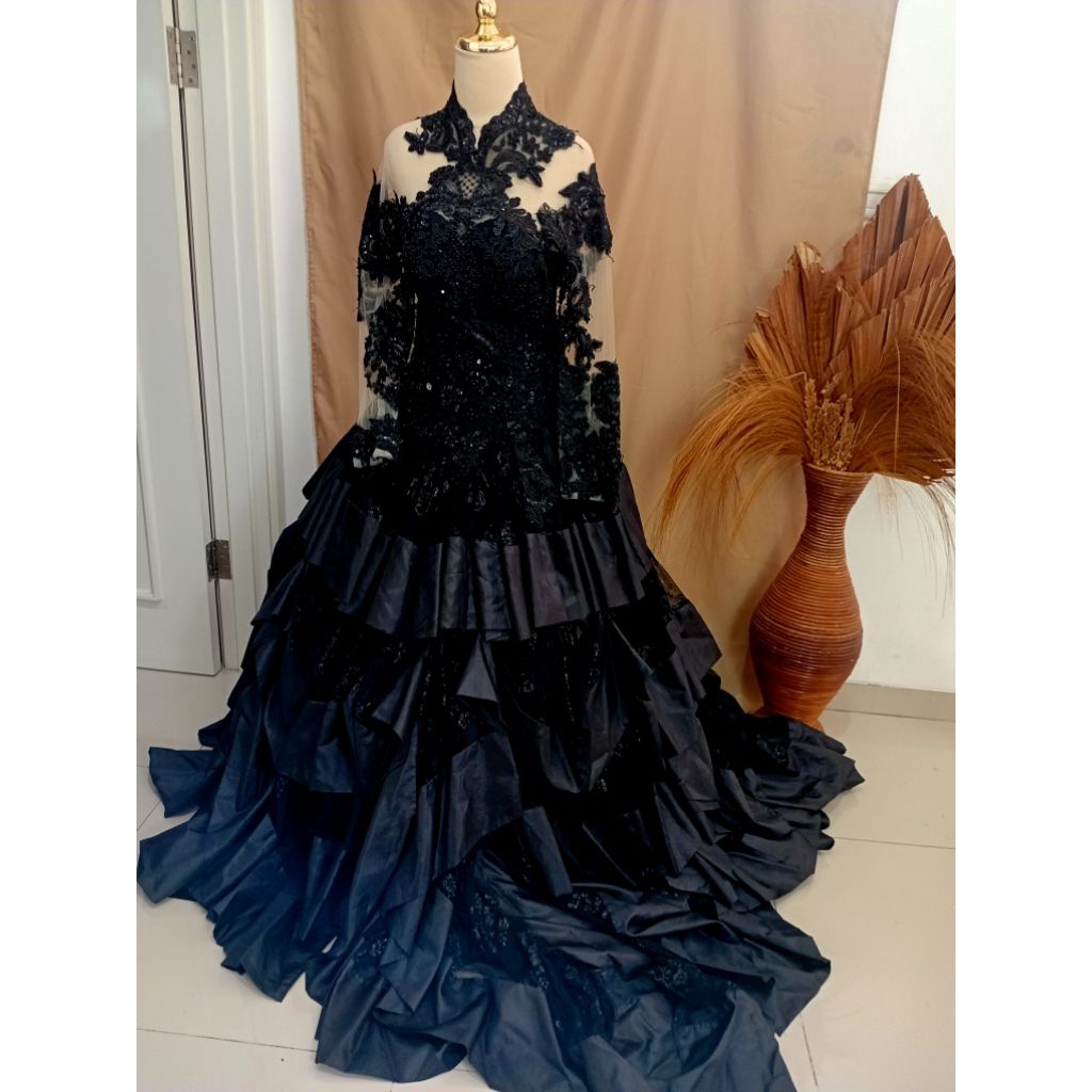 sewa gaun hitam-sewa-sewa gaun pesta-sewa gaun prewed