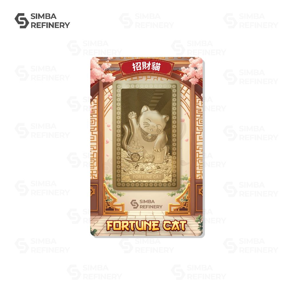 Simba Refinery Logam Mulia 50 Gram Series Fortune Cat