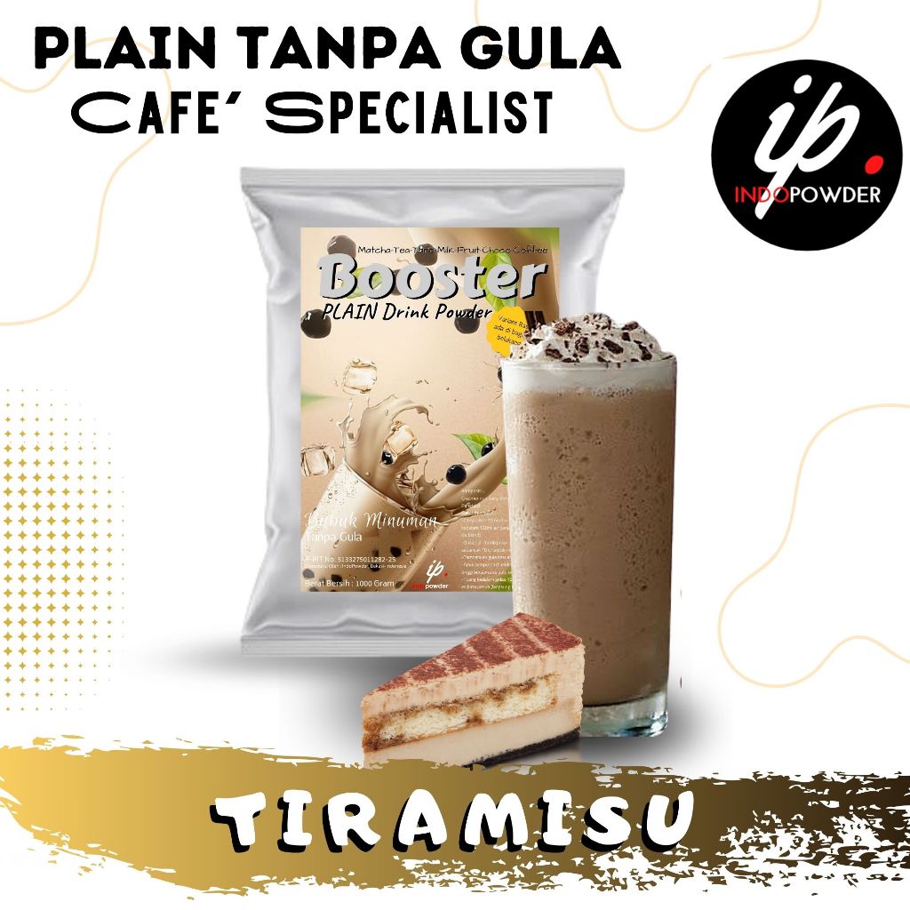 

Indopowder - Bubuk Tanpa Gula / Plain TIRAMISU 1Kg Untuk Cafe, Waralaba, Resto & Usaha Minuman