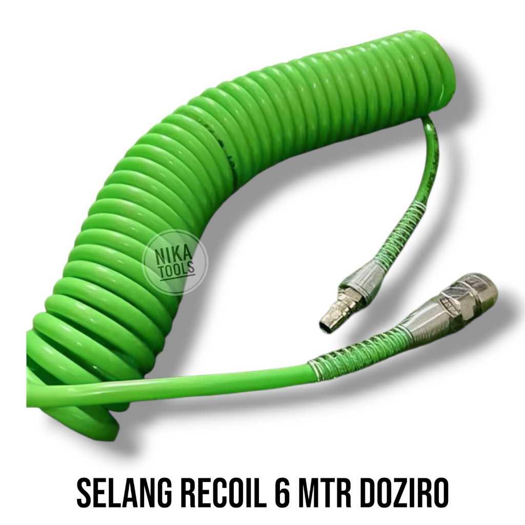 Selang Recoil Spiral Angin 6 Meter Doziro