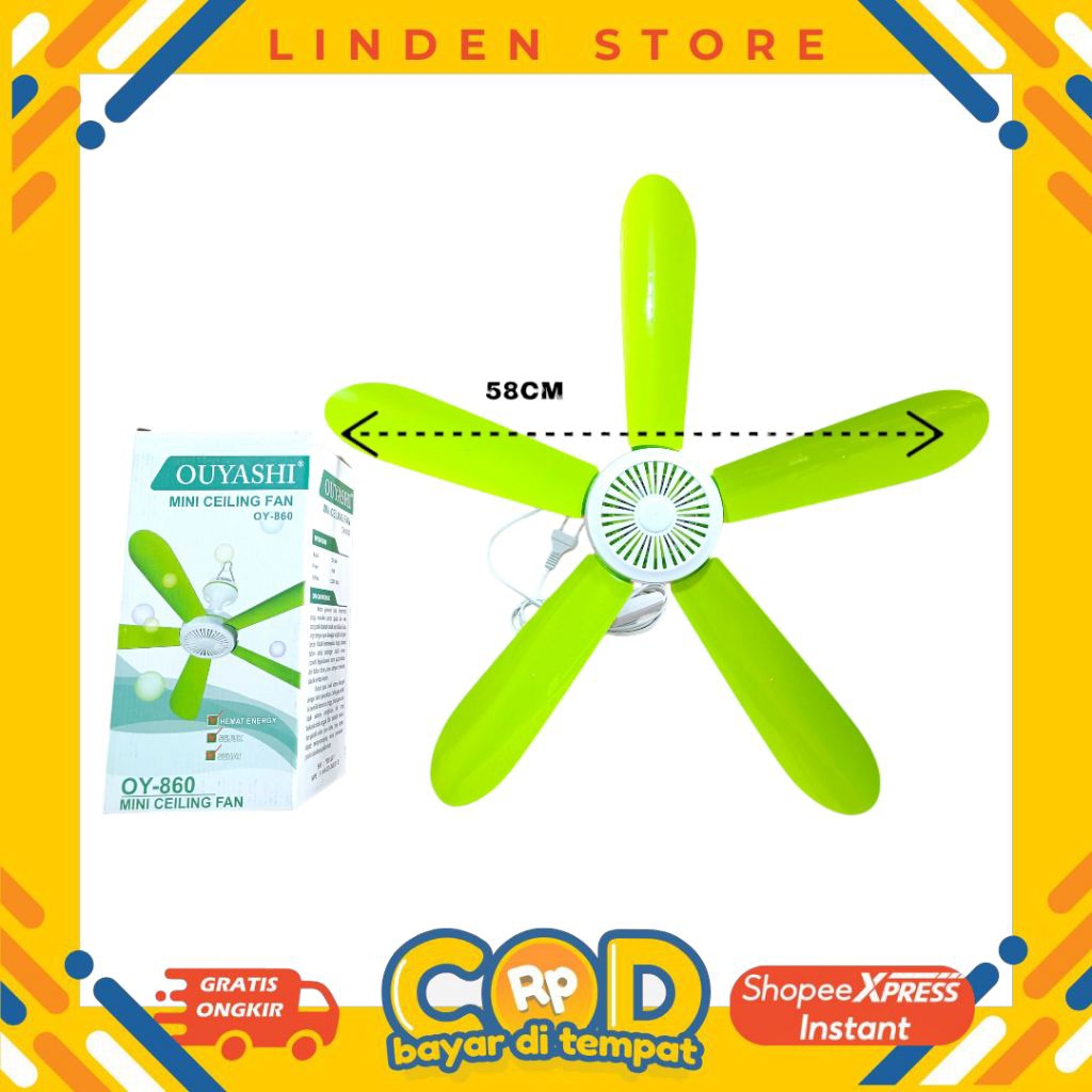Mini Ceiling Fan/Kipas Gantung Ouyashi OY-860