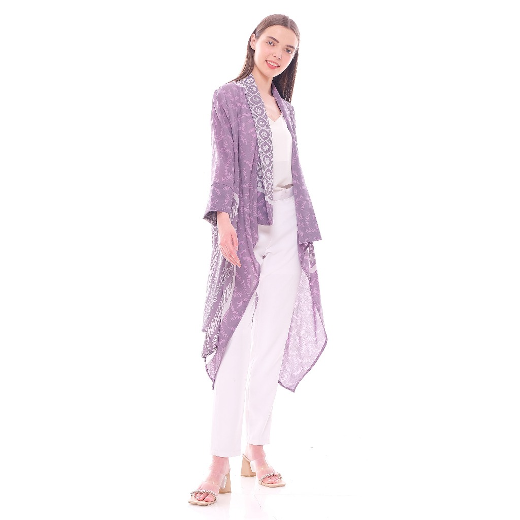 outer batik wanita modern lengan panjang premium / outer batik