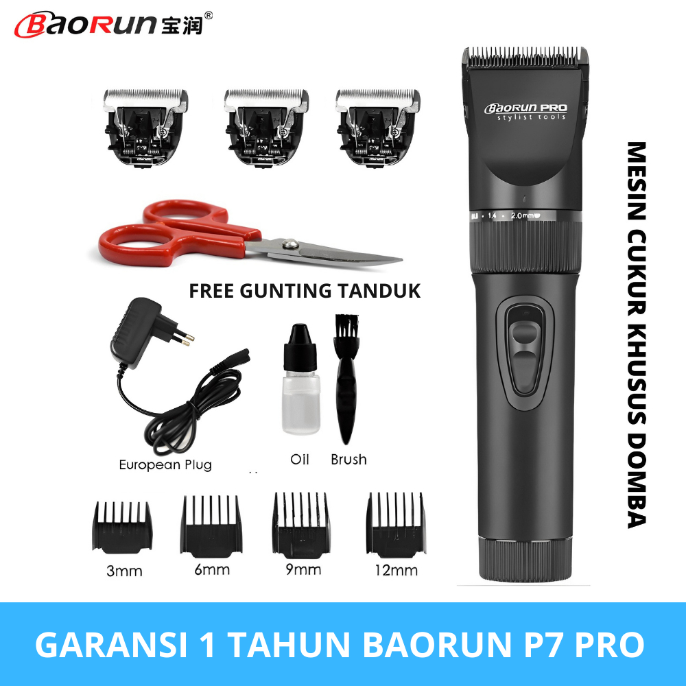 baorun p7 original | mesin cukur domba baorun original