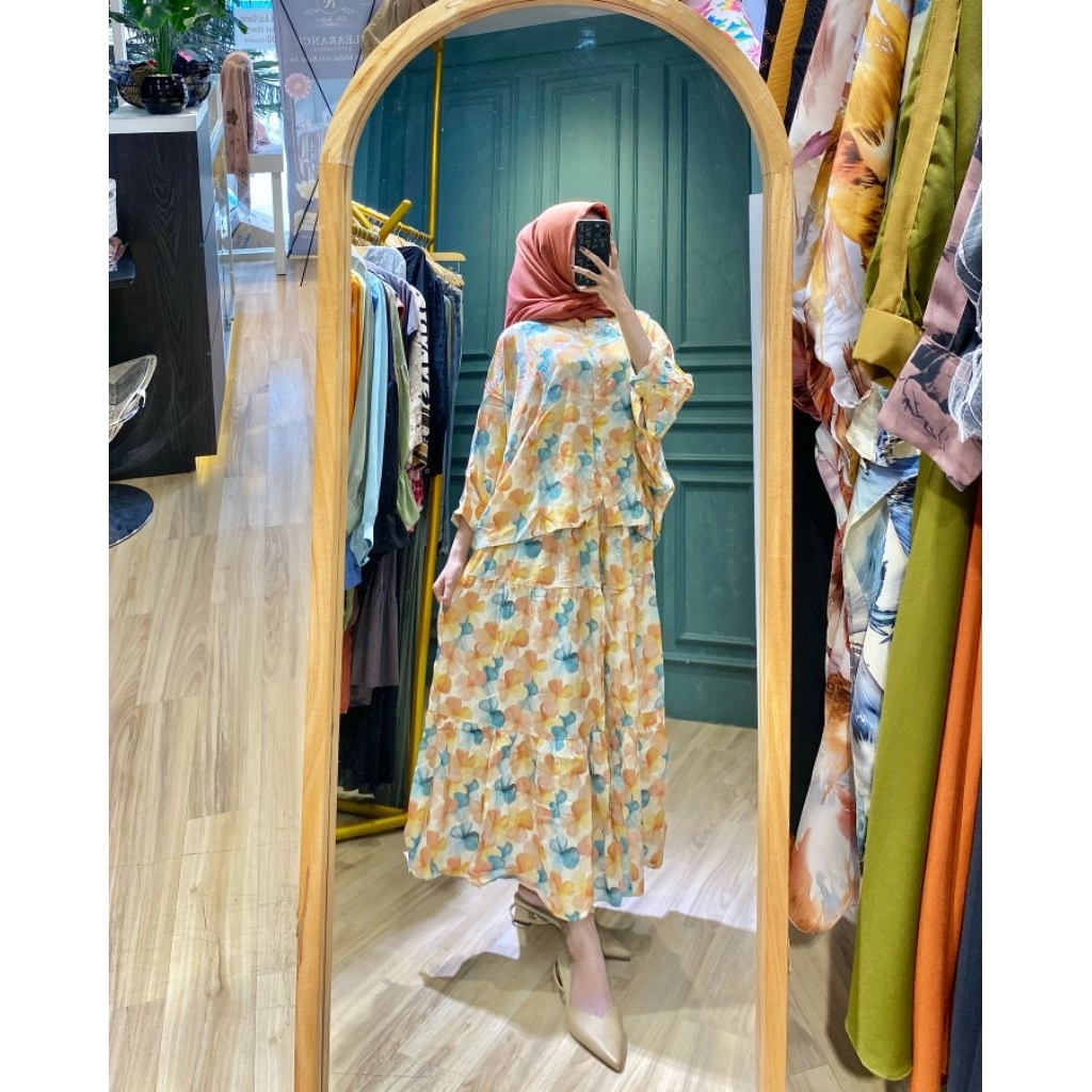 One set baju batwing & rok