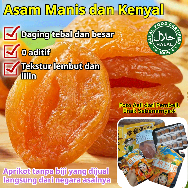 

✨Beli 1 Gratis 2/Pengiriman 24 jam✨Premium Dried Fruits/Organik/Dried Apricot 250 Gram Cemilan Sehat/dried fruit snack/0 aditif/Camilan santai/aprikot merah kering dan buah-buahan kering/buah kering halal