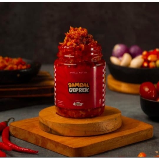 

Sambal Geprek Super Pedas Enak Ghania Botol (170gr)