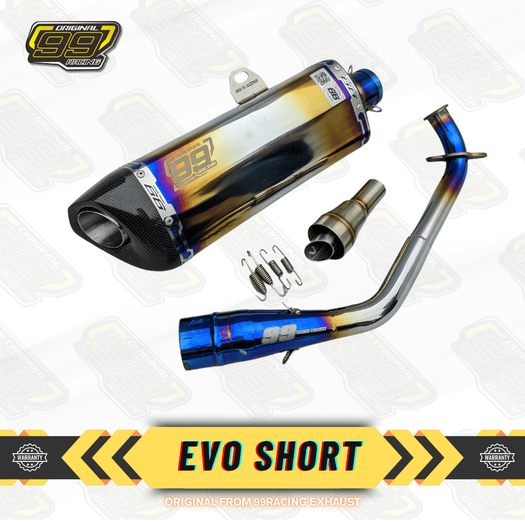 Knalpot Nmax Aerox Pcx Adv Full System Original 99 Racing Type Evo Pendek Suara Ngebas Adem