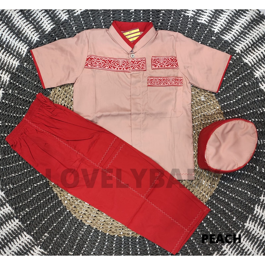 SETELAN BAJU KOKO ANAK LAKI-LAKI / SETELAN KOKO LENGAN PENDEK BY CITRA KIDS / SETELAN KOKO ANAK FREE