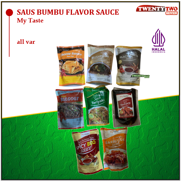 

[6 X]My Taste BBQ Spicy, BBQ,Teriyaki ,Bulgogi ,Gochujang , Blackpepper , Mushroom ,Cheese 500gr