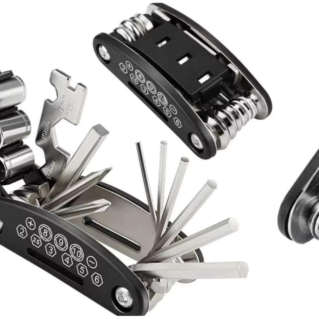 Kunci mini bicycle - kunci shock lipat sepeda 16 in 1 - Kunci Set