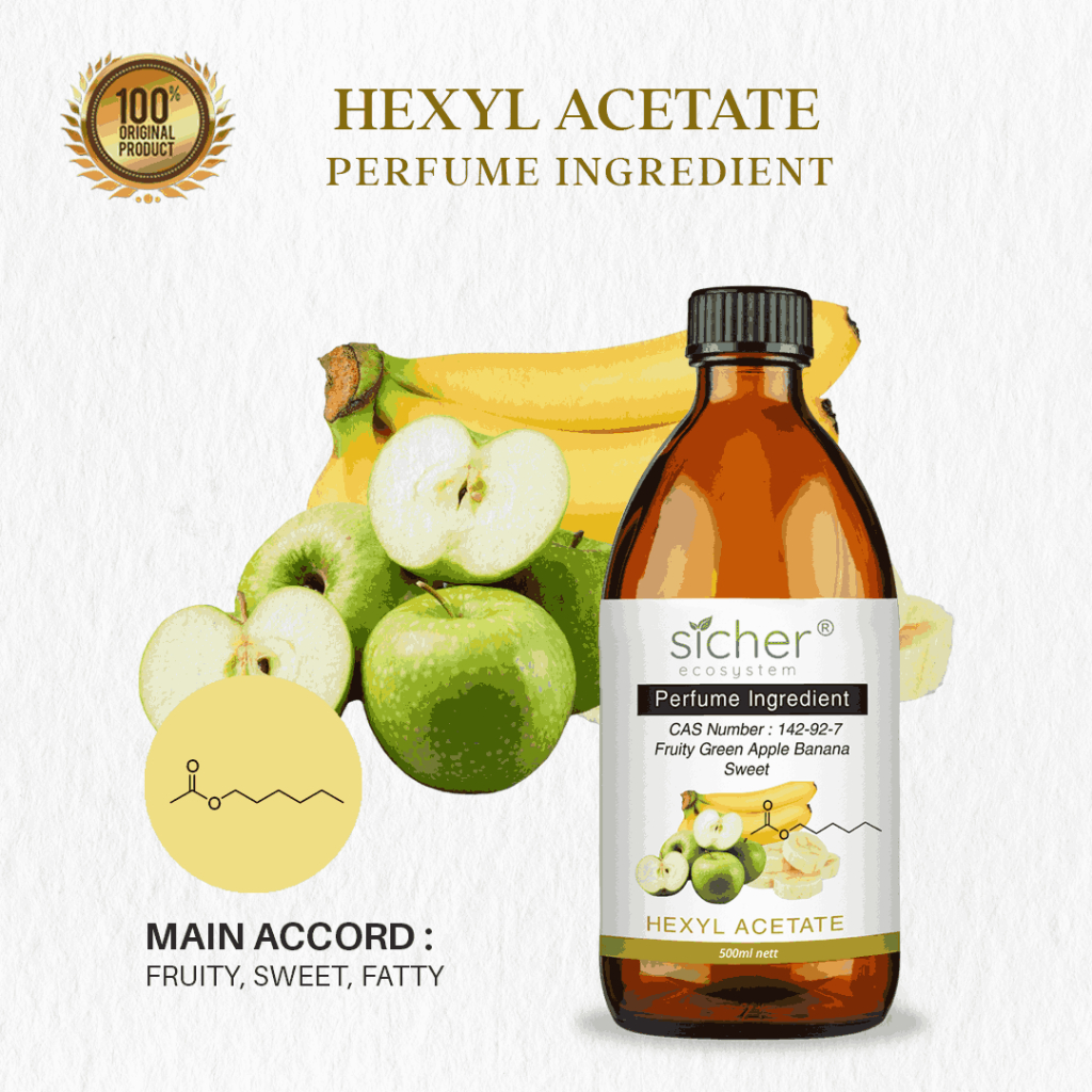 Sicher Natural Isolate Oil (Perfume Ingredient / RAW Material) Hexyl Acetate 500ml
