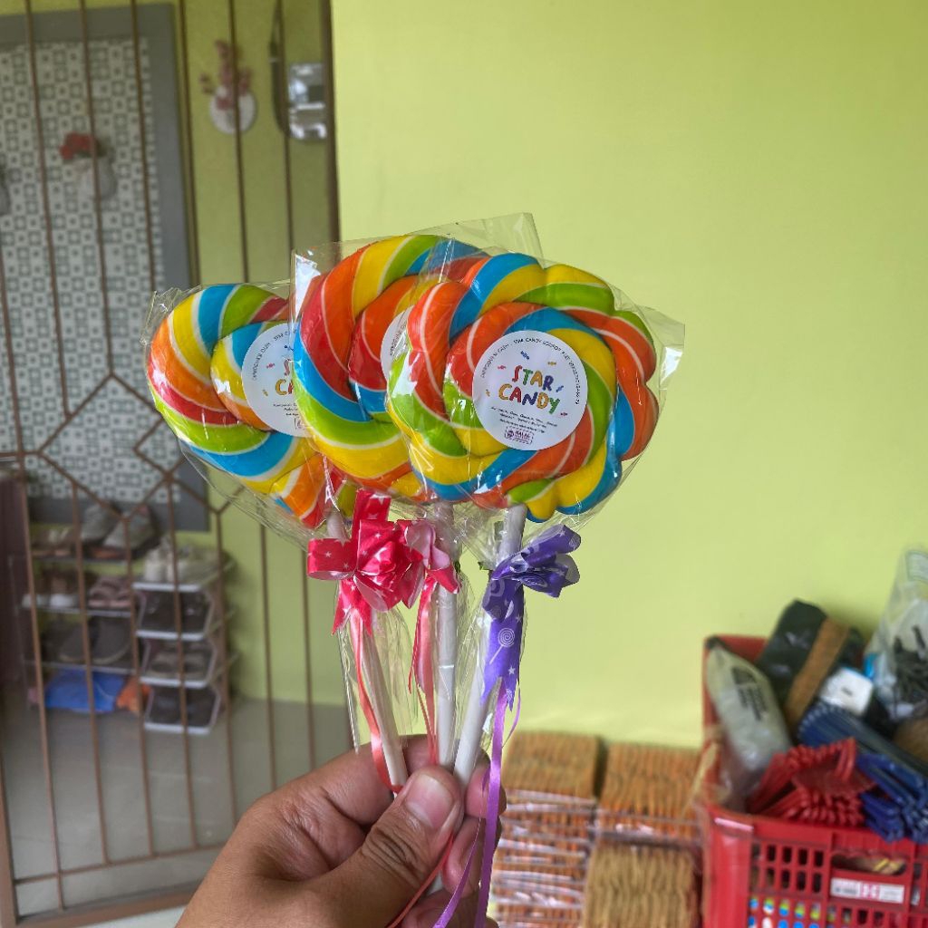 Lolipop Besar Jumbo Permen Manis Rasa Buah Coklat Candy Lollipop Anak