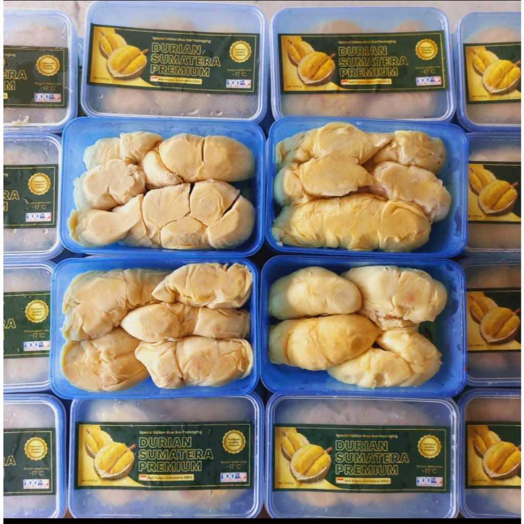 

Durian Medan blue box / duren kupas 500gram frozen