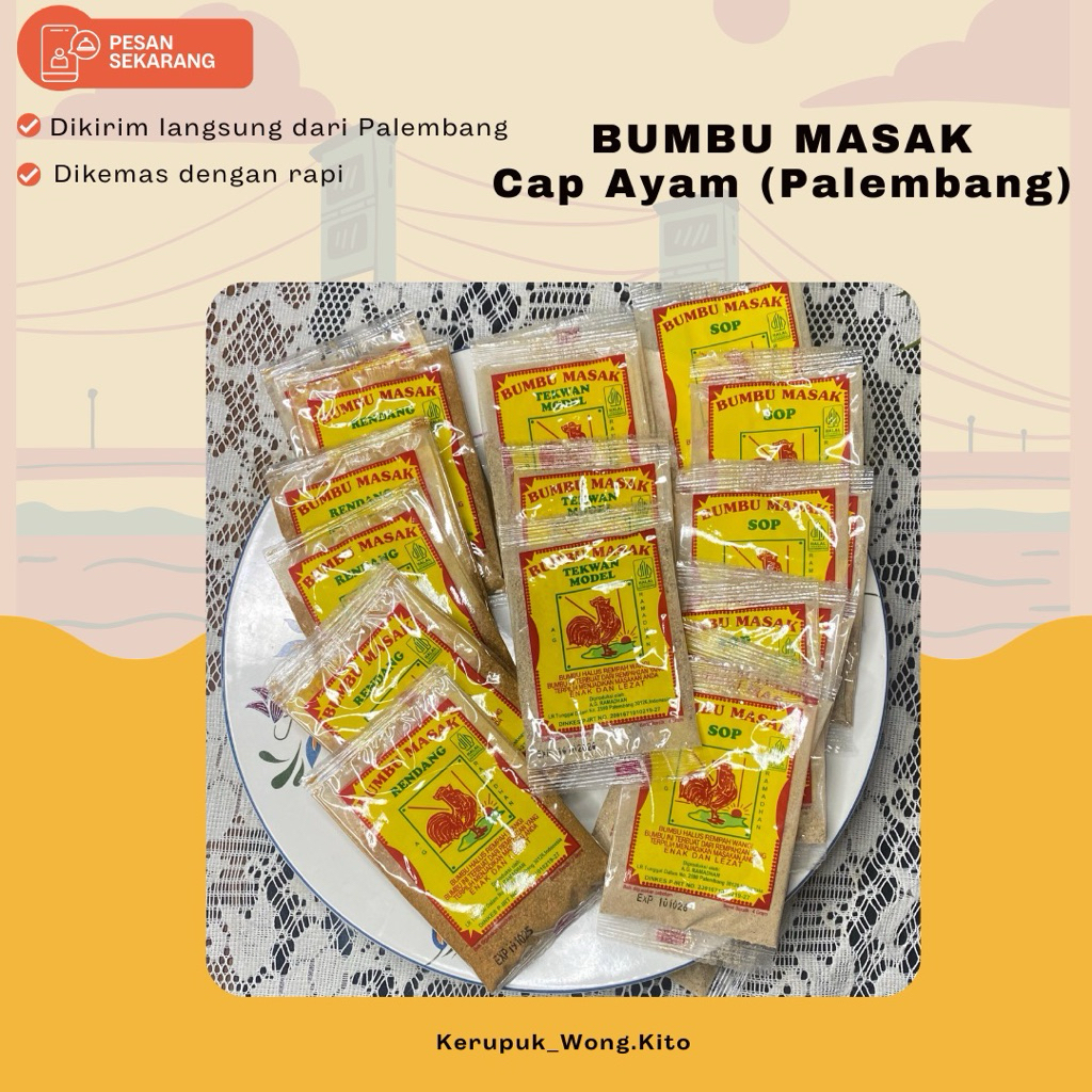 

Bumbu Masak Ayam Jago Palembang (isi 10)