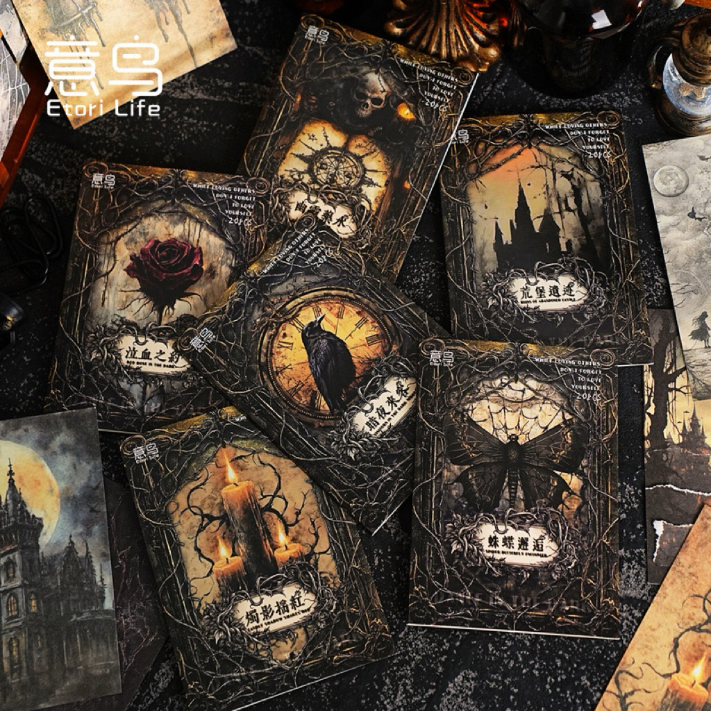 

(9A) paper art deco dekor kertas background journaling dark gelap magic halloween misteri black