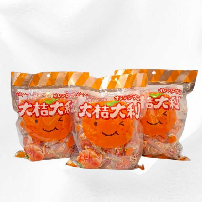 

HOOPIE Permen Jelly Jeruk Mandarin Orange Candy 500gr Halal BPOM Manisan Jely Rasa Jeruk Jeli
