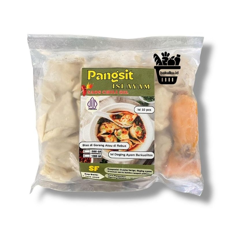 

Pangsit Ayam Chili Oil isi 10pcs