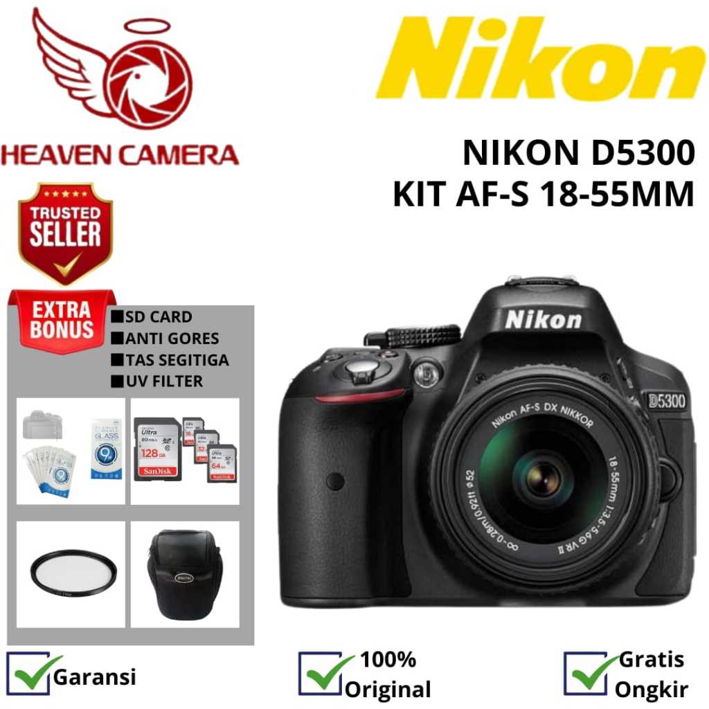 NIKON D5300 KIT 18-55MM / KAMERA NIKON D5300 KIT 18-55MM / NIKON D5300
