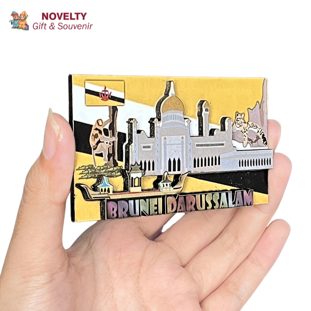 Souvenir magnet kulkas Brunei oleh oleh negara Brunei