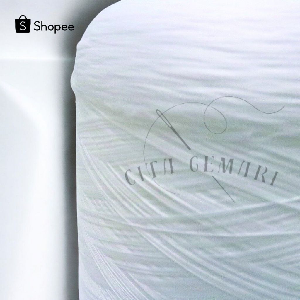 BENANG OBRAS POLYESTER 1KG PUTIH | BENANG POLYESTER 150/48 | POLYESTER