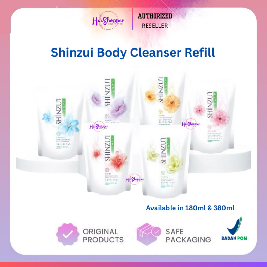 SHINZUI Body Cleanser Refill 380ml | Shinzui Body Cleanser Refill 180ml | Shinzui Body Wash | Shinzu