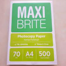 

HVS A4 70GSM MAXIBRITE TERMURAH