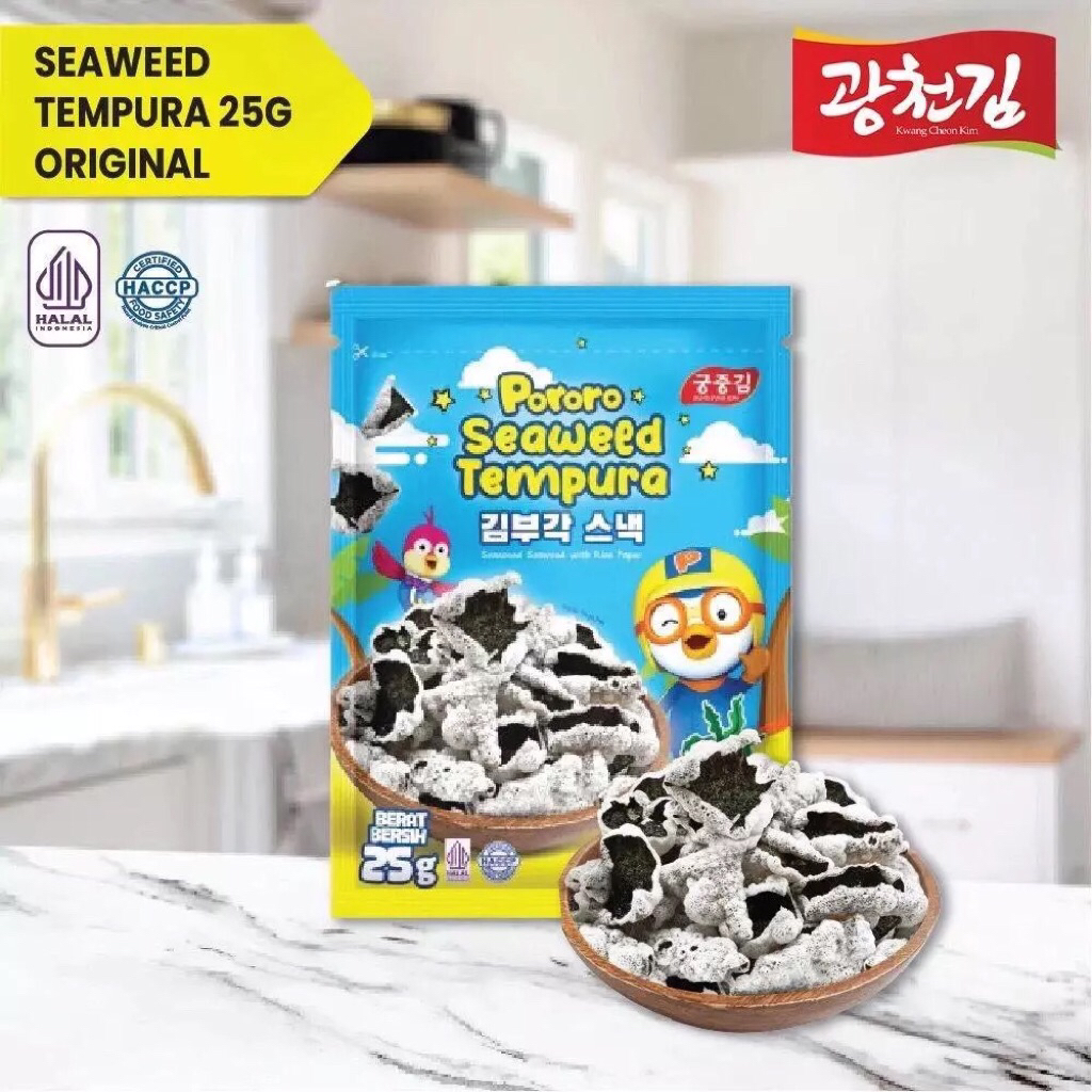 

Pororo Nori Tempura 25G / Snack Nori / Snack Rumput Laut