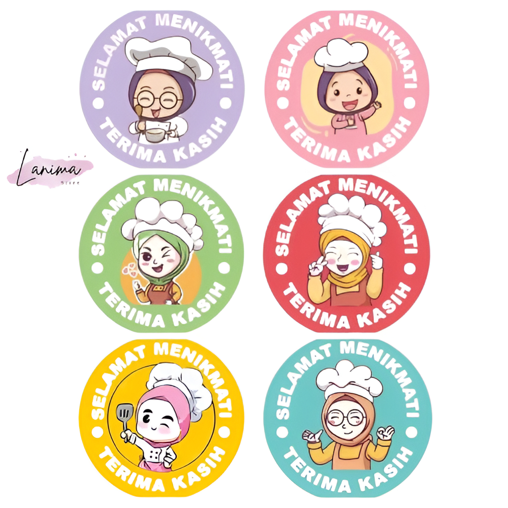 

Stiker Roll "Selamat Menikmati" 500 Pcs Label Cantik untuk Kemasan Makanan & Minuman