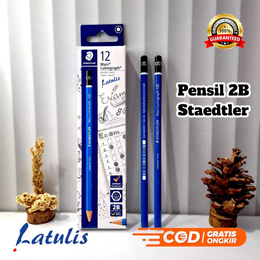 

Pensil staedtler 2B ORIGINAL (1 Lusin)
