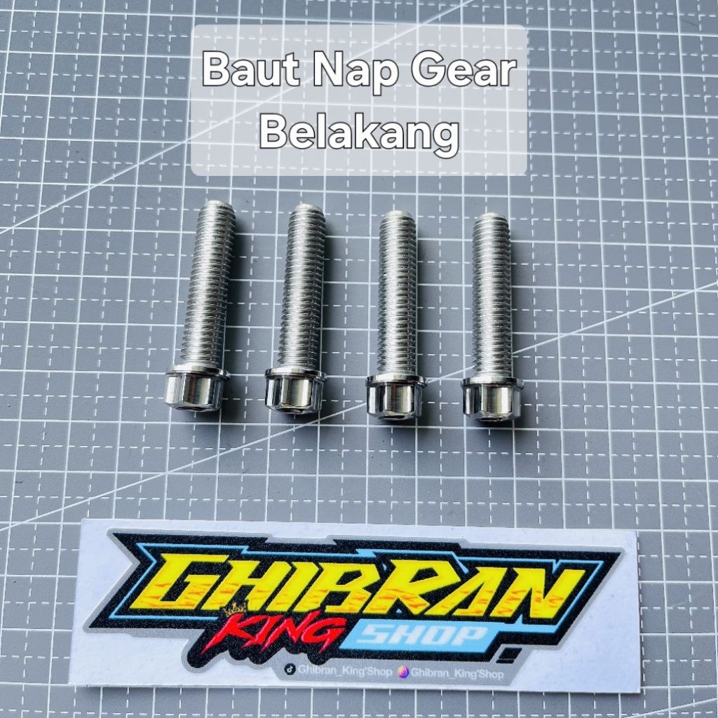 Baut Baud Nap Gear Belakang RX KING RXS RX K Stainless 304 Probolt Handmade Indonesia
