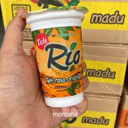 

TEH RIO ORIGINAL/GULA BATU 180ML 1 DUS ISI 24PCS