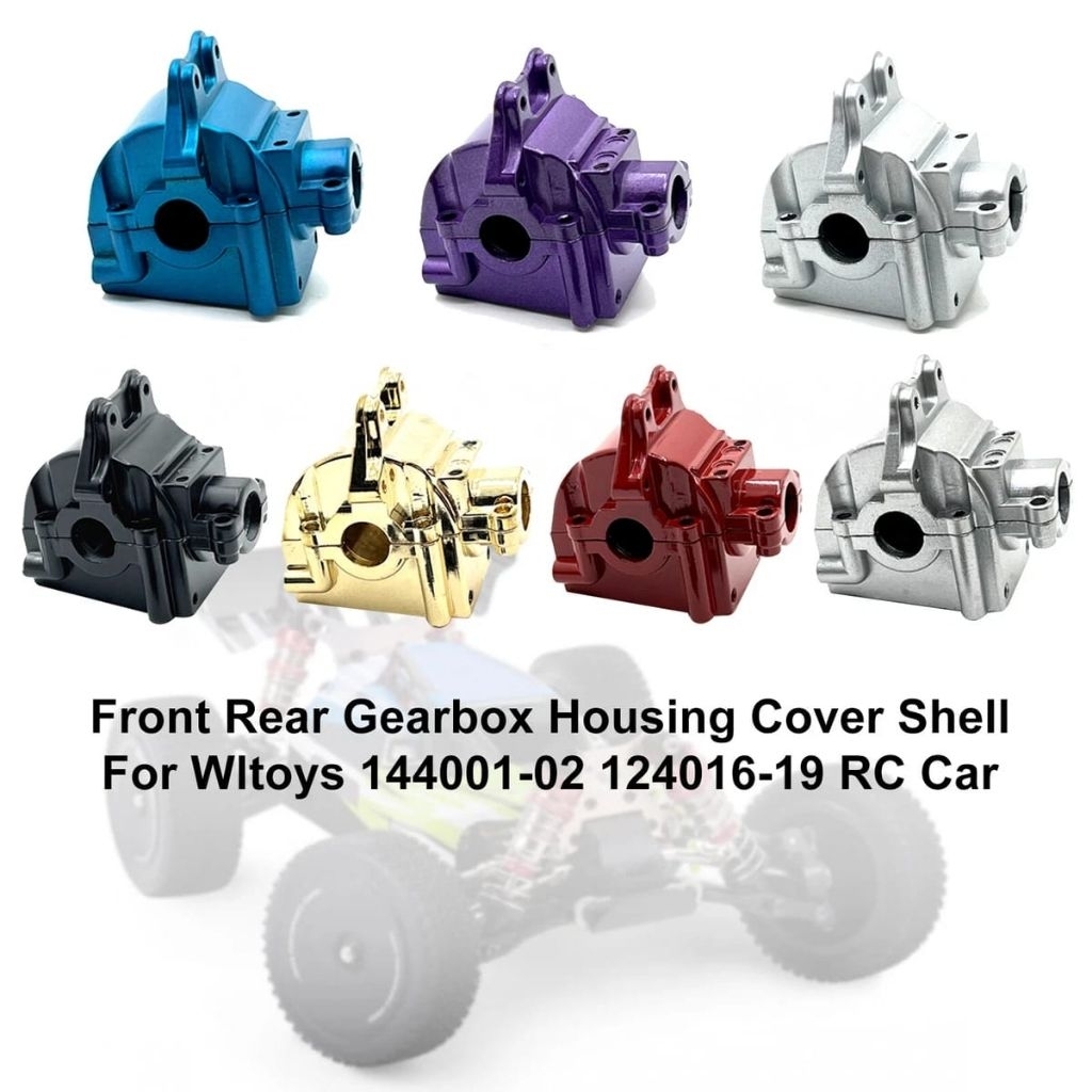 Upgrade Metal Gearbox Differential Diff Case House Wltoys 144001 144002 144010 124016 124017 124018 