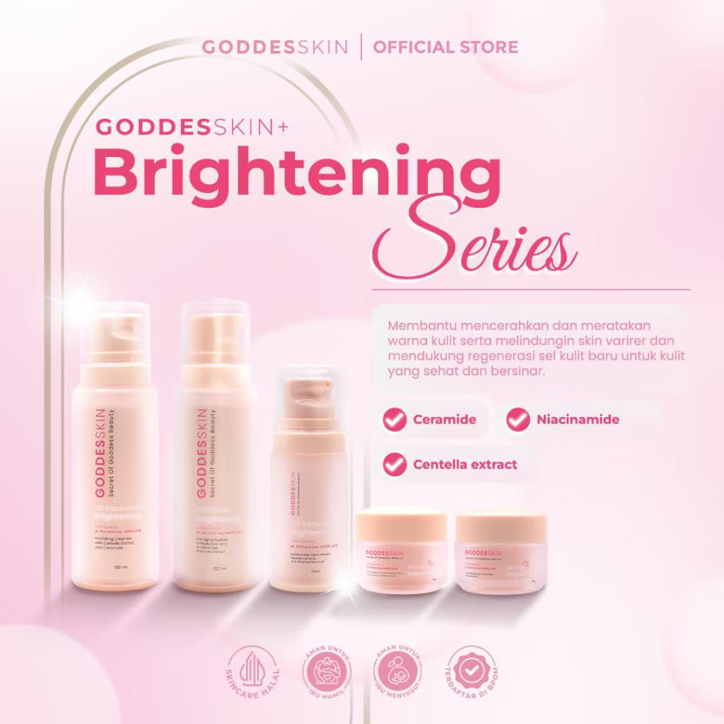 Goddesskin - GS Brightening Series ORIGINAL BPOM by Dr. Richard Lee |Goddeskin GS Acne Series |GS Fa