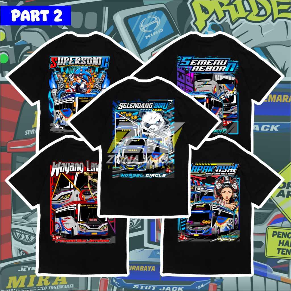 KAOS ANAK BUS SUGENG RAHAYU SUMBER SELAMAT KAOS BISMANIA ANAK DAN DEWASA BUSMANIA Part 2